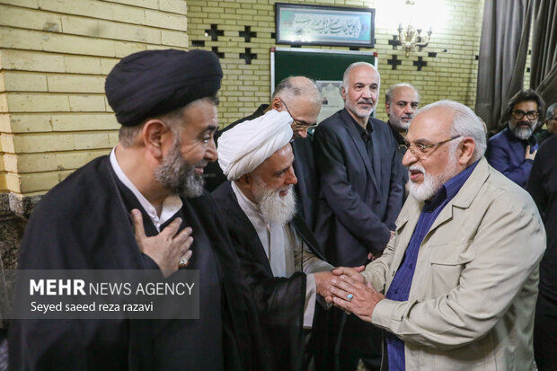 مجلس ترحیم همسر آیت الله سیستانی در تهران