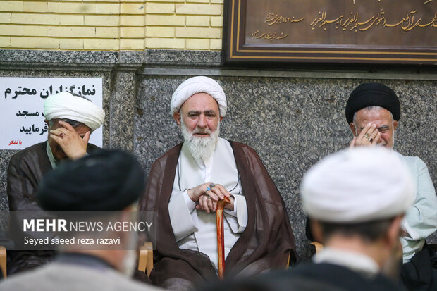 مجلس ترحیم همسر آیت الله سیستانی در تهران