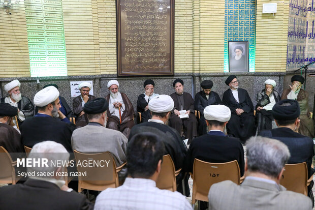 مجلس ترحیم همسر آیت الله سیستانی در تهران
