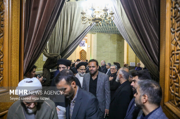 مجلس ترحیم همسر آیت الله سیستانی در تهران