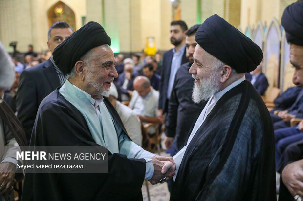 مجلس ترحیم همسر آیت الله سیستانی در تهران