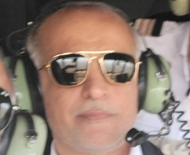 تصویر شهید «سید حسن میرقاضی» عضو کادر پرواز بالگرد حادثهدیده هلالاحمر