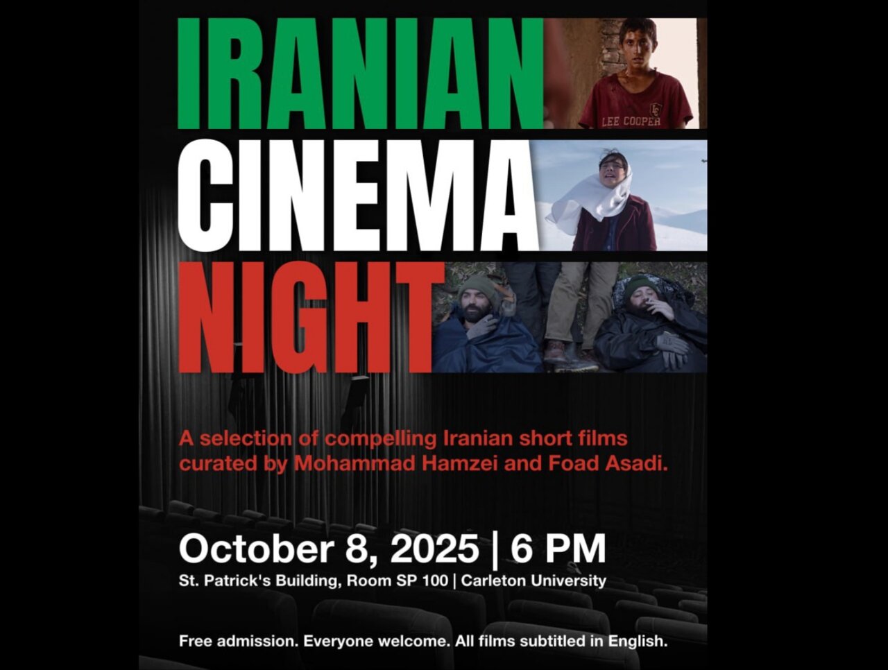ايران،سينماي،كوتاه،نمايش،برنامه،كارلتون،فواد