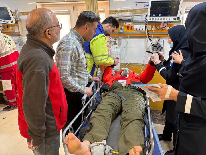 رئیس سازمان امداد و نجات از مصدومان حادثه اشترانکوه عیادت کرد