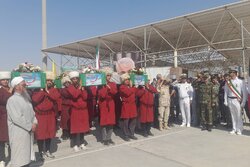 Şehit askerler için düzenlenen törene Türkmenlerden coşkulu katılım