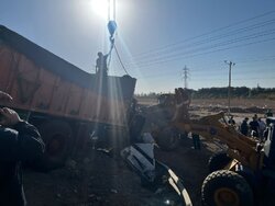 تصاویری از تصادف زنجیره‌ای در جاده دماوند - فیروزکوه