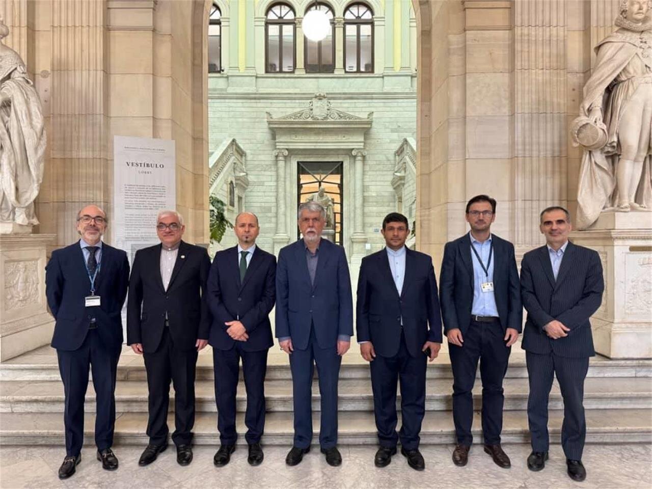 كتابخانه،اسپانيا،ملي،ايران،بازديد