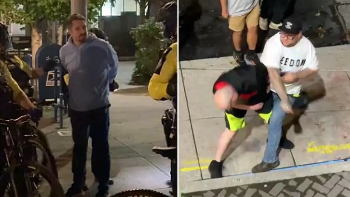 Police arrest anti-ICE protesters in Portland