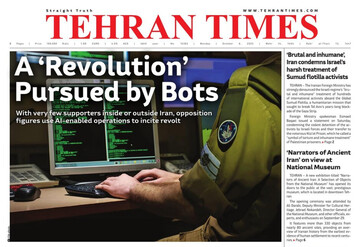 Front pages of Iran’s English dailies on October 6