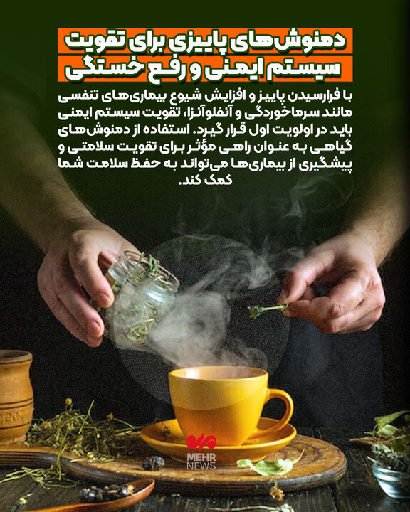دمنوش های پاییزی برای تقویت