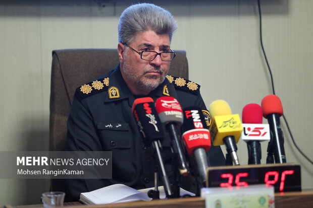 نشست خبری رئیس پلیس نظارت بر اماکن عمومی پایتخت