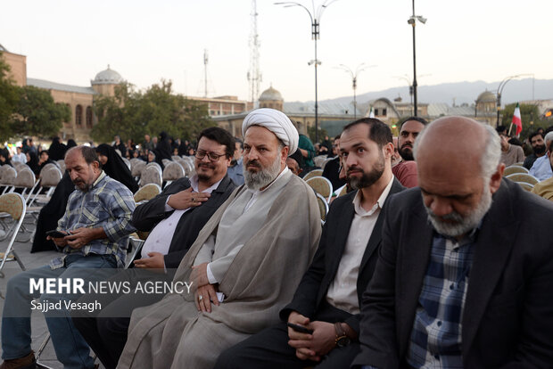 گردهمایی دلداگان مقاومت در حمایت از کاروان صمود در همدان