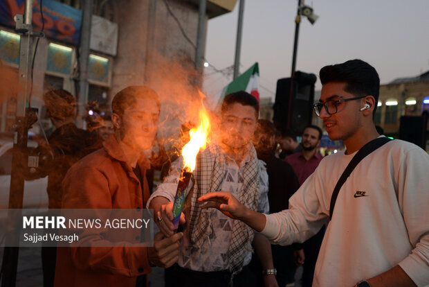 گردهمایی دلداگان مقاومت در حمایت از کاروان صمود در همدان