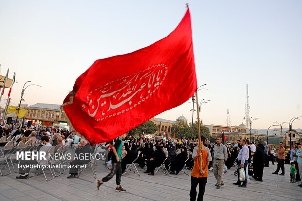گردهمایی دلداگان مقاومت در حمایت از کاروان صمود در همدان