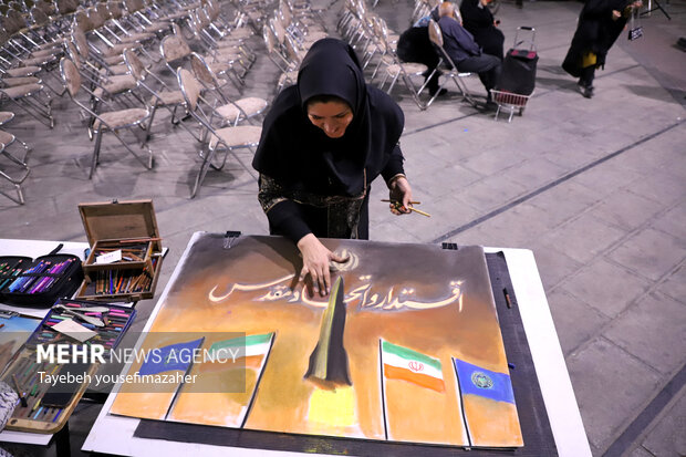 گردهمایی دلداگان مقاومت در حمایت از کاروان صمود در همدان