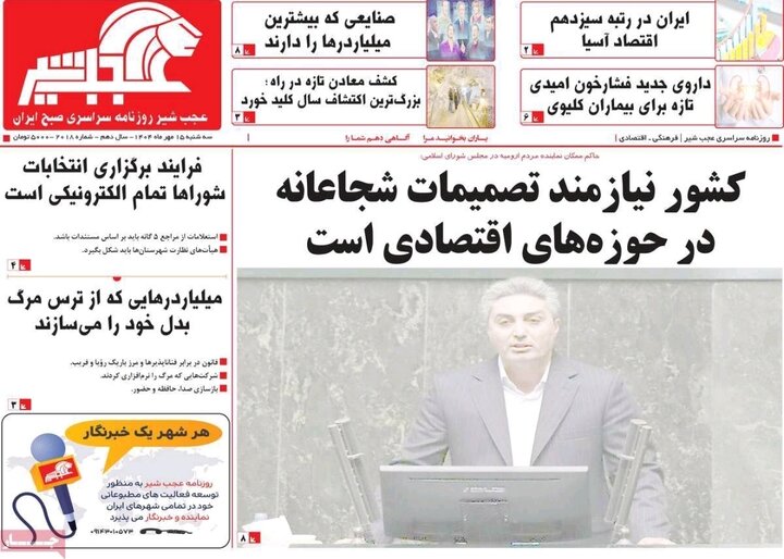 روزنامه های آذربایجان‌شرقی