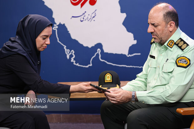 بازدید رئیس پلیس مبارزه با مواد مخدر تهران از خبرگزاری مهر 9