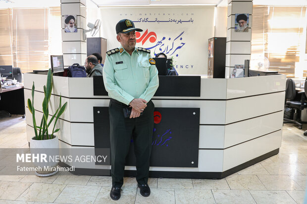 بازدید رئیس پلیس مبارزه با مواد مخدر تهران از خبرگزاری مهر 10