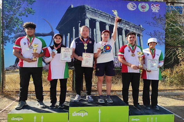 کسب 6 مدال تیمی ایران در مسابقات تیراندازی با کمان ارمنستان