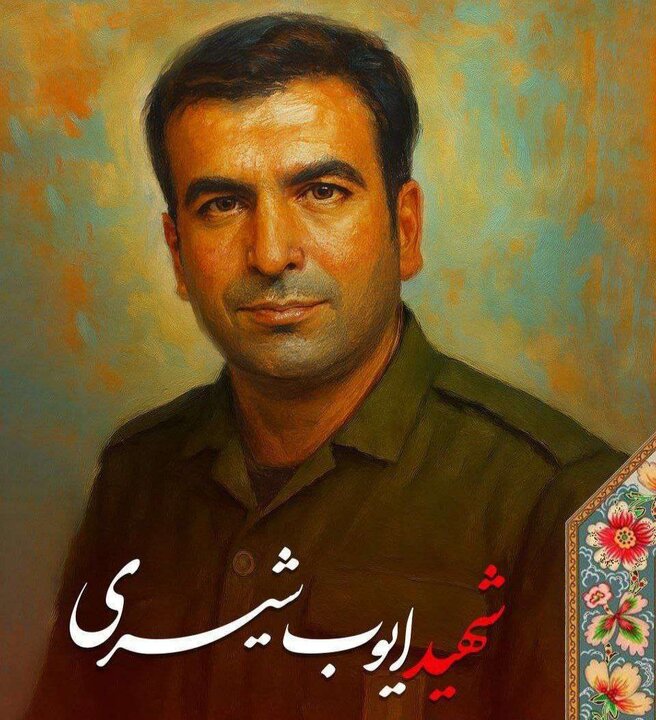 تشییع پیکر مطهر شهید ایوب شیری در قروه؛ وداع با دلاور حافظ امنیت