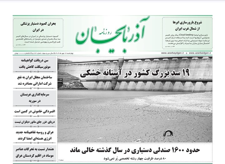 روزنامه های آذربایجان‌شرقی