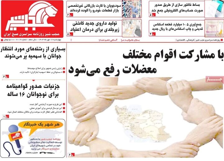 روزنامه های آذربایجان‌شرقی