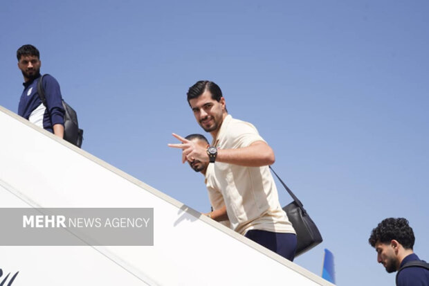 تیم ملی فوتبال ایران راهی روسیه شد + عکس