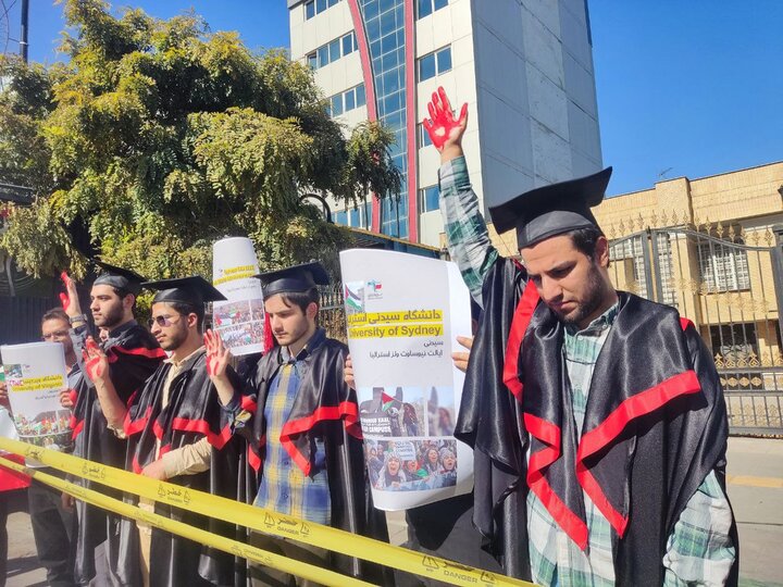 آغاز اجتماع دانشجویان مشهدی به‌ مناسبت سالگرد عملیات طوفان‌الاقصی