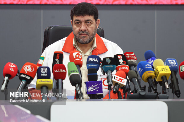 نشست خبری رئیس جمعیت هلال احمر 9
