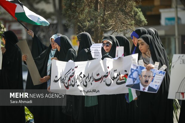اجتماع دانشجویان مشهدی همزمان با دومین سالگرد عملیات طوفان الاقصی