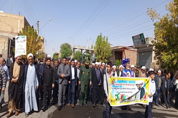 پیکر شهید حجت الاسلام ولی زاده در شهرستان باروق تشییع شد