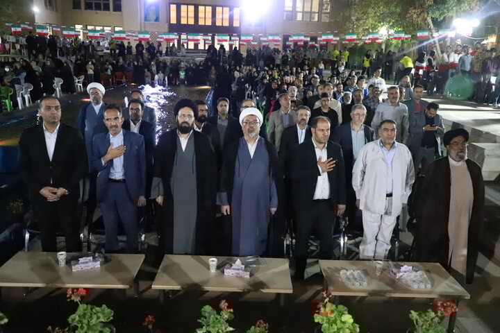 آیین افتتاحیه المپیاد ورزشی پرچم در شهرستان خمین