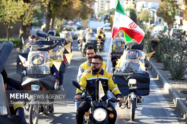 رزمایش پستچی‌های همدانی در روز جهانی پست