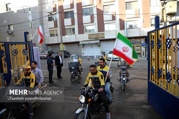 رزمایش پستچی‌های همدانی در روز جهانی پست