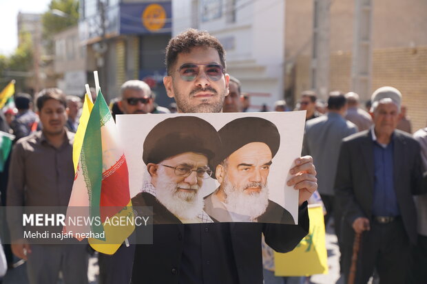برگزاری جمعه خشم و نصر در شهر یاسوج