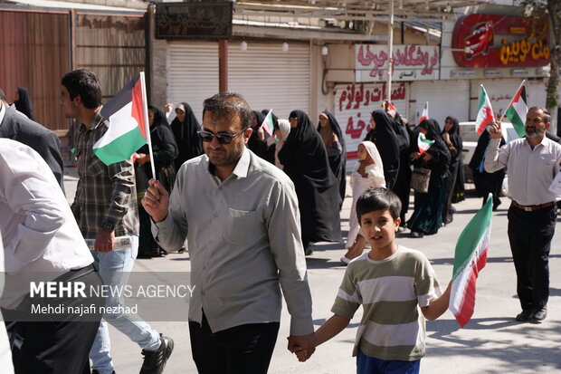 برگزاری جمعه خشم و نصر در شهر یاسوج