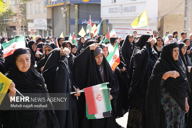 برگزاری جمعه خشم و نصر در شهر یاسوج