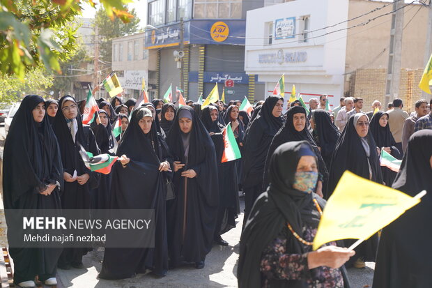 برگزاری جمعه خشم و نصر در شهر یاسوج