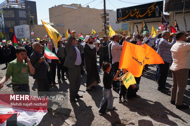 برگزاری جمعه خشم و نصر در شهر یاسوج