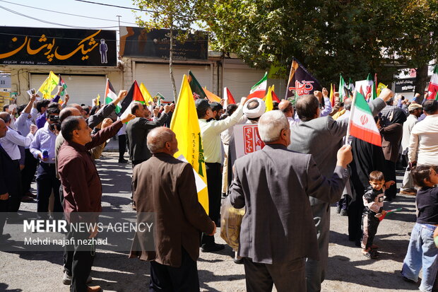 برگزاری جمعه خشم و نصر در شهر یاسوج