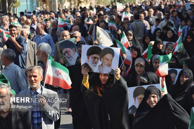 راهپیمایی بشارت نصر در ارومیه