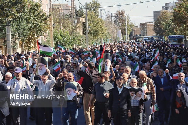 راهپیمایی بشارت نصر در ارومیه