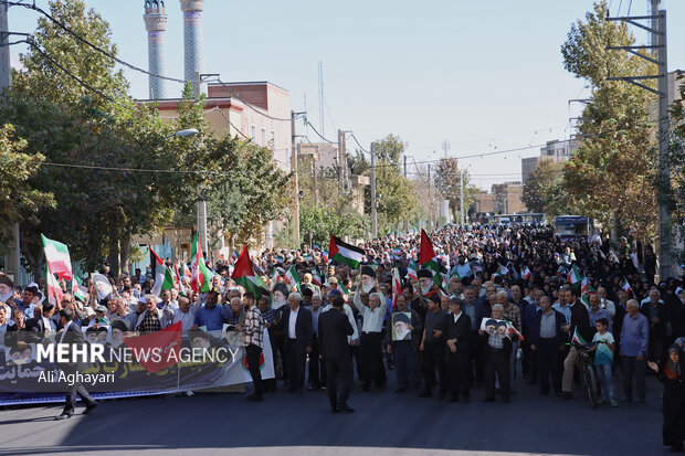 راهپیمایی بشارت نصر در ارومیه