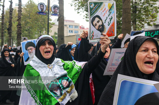 راهپیمایی «بشارت نصر» در رشت