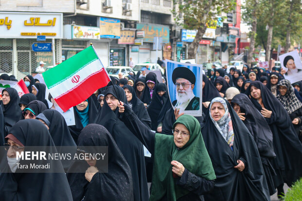 راهپیمایی «بشارت نصر» در رشت
