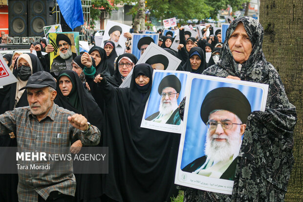 راهپیمایی «بشارت نصر» در رشت