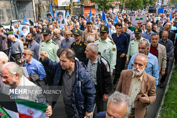 راهپیمایی «بشارت نصر» در رشت