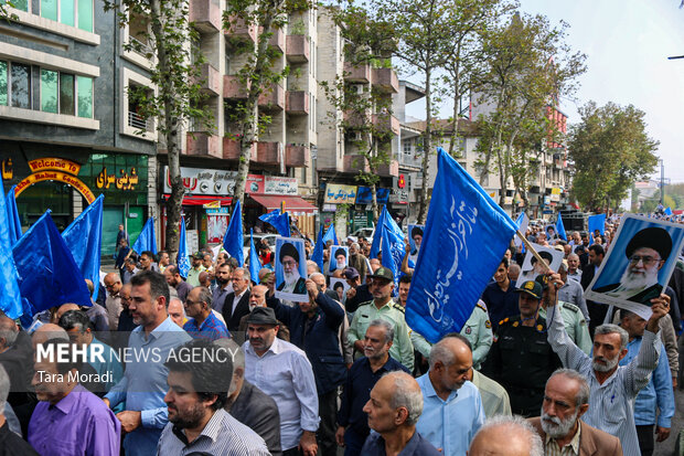 راهپیمایی «بشارت نصر» در رشت