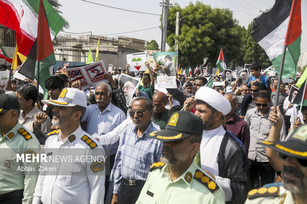 راهپیمایی «بشارت نصر» در بندرعباس برگزار شد