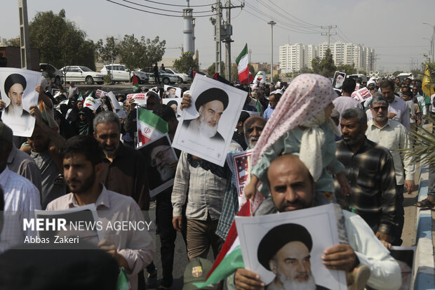 راهپیمایی «بشارت نصر» در بندرعباس برگزار شد